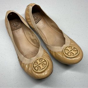 Tory Burch Caroline Ballet Flats Neutral 8.5M